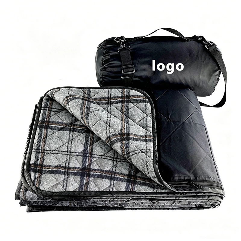 Multi-use Outdoor Stadium Blanket, Windproof Waterproof Foldable Picnic Mat for Camping, Car, Travel