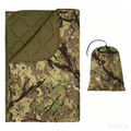 Tactical MTP Camo Reversible Outdoor Camping Blanket, Lightweight Water Resistant Packable Quilt for Hiking & Backpacking