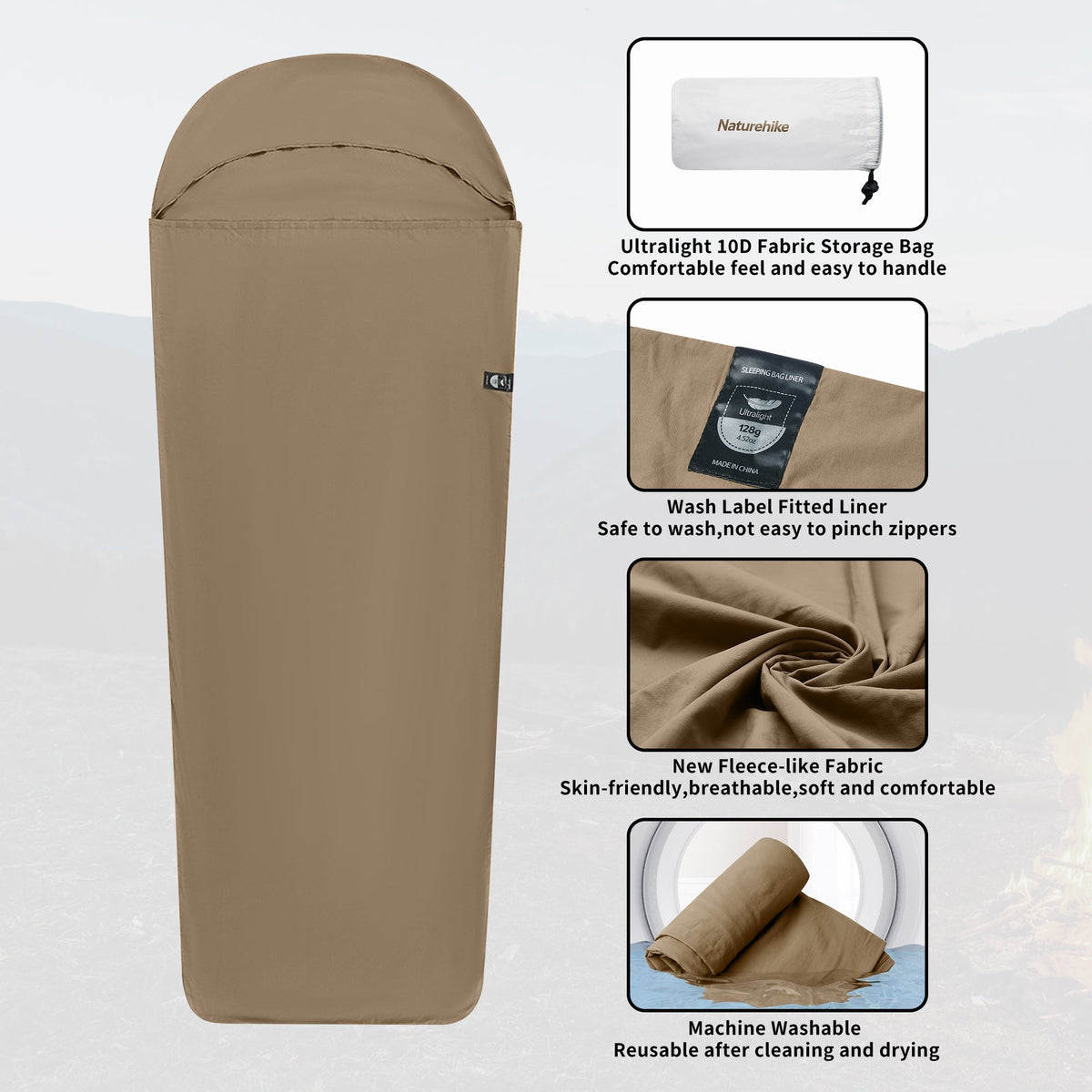 Flame™ Ultralight Sleeping Bag Liner